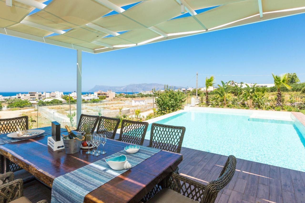 Villa Anemeli - Luxury Pool Villa With Gorgeous Seaview Kíssamos Exterior foto